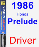 Driver Wiper Blade for 1986 Honda Prelude - Vision Saver