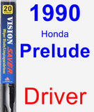 Driver Wiper Blade for 1990 Honda Prelude - Vision Saver