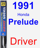 Driver Wiper Blade for 1991 Honda Prelude - Vision Saver