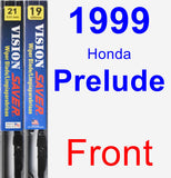 Front Wiper Blade Pack for 1999 Honda Prelude - Vision Saver