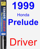 Driver Wiper Blade for 1999 Honda Prelude - Vision Saver