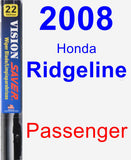 Passenger Wiper Blade for 2008 Honda Ridgeline - Vision Saver