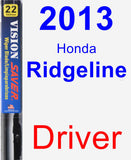 Driver Wiper Blade for 2013 Honda Ridgeline - Vision Saver