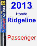 Passenger Wiper Blade for 2013 Honda Ridgeline - Vision Saver