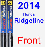 Front Wiper Blade Pack for 2014 Honda Ridgeline - Vision Saver