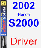 Driver Wiper Blade for 2002 Honda S2000 - Vision Saver