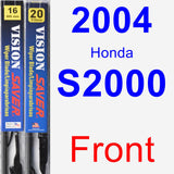 Front Wiper Blade Pack for 2004 Honda S2000 - Vision Saver