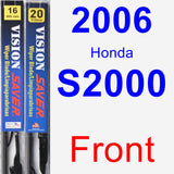 Front Wiper Blade Pack for 2006 Honda S2000 - Vision Saver