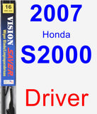 Driver Wiper Blade for 2007 Honda S2000 - Vision Saver