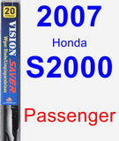 Passenger Wiper Blade for 2007 Honda S2000 - Vision Saver