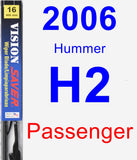 Passenger Wiper Blade for 2006 Hummer H2 - Vision Saver
