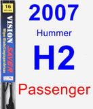 Passenger Wiper Blade for 2007 Hummer H2 - Vision Saver