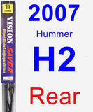 Rear Wiper Blade for 2007 Hummer H2 - Vision Saver