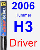 Driver Wiper Blade for 2006 Hummer H3 - Vision Saver