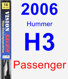 Passenger Wiper Blade for 2006 Hummer H3 - Vision Saver