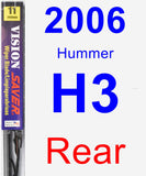 Rear Wiper Blade for 2006 Hummer H3 - Vision Saver