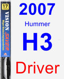 Driver Wiper Blade for 2007 Hummer H3 - Vision Saver