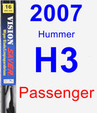 Passenger Wiper Blade for 2007 Hummer H3 - Vision Saver