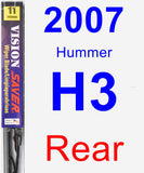 Rear Wiper Blade for 2007 Hummer H3 - Vision Saver