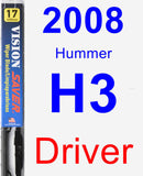 Driver Wiper Blade for 2008 Hummer H3 - Vision Saver