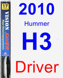 Driver Wiper Blade for 2010 Hummer H3 - Vision Saver