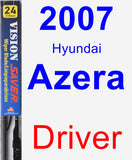 Driver Wiper Blade for 2007 Hyundai Azera - Vision Saver