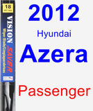 Passenger Wiper Blade for 2012 Hyundai Azera - Vision Saver