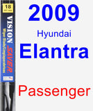 Passenger Wiper Blade for 2009 Hyundai Elantra - Vision Saver