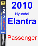 Passenger Wiper Blade for 2010 Hyundai Elantra - Vision Saver