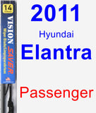 Passenger Wiper Blade for 2011 Hyundai Elantra - Vision Saver