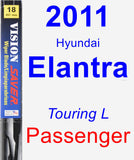 Passenger Wiper Blade for 2011 Hyundai Elantra - Vision Saver