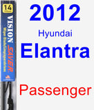 Passenger Wiper Blade for 2012 Hyundai Elantra - Vision Saver