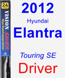 Driver Wiper Blade for 2012 Hyundai Elantra - Vision Saver