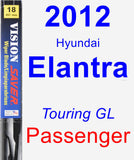 Passenger Wiper Blade for 2012 Hyundai Elantra - Vision Saver