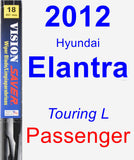 Passenger Wiper Blade for 2012 Hyundai Elantra - Vision Saver