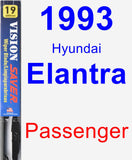 Passenger Wiper Blade for 1993 Hyundai Elantra - Vision Saver