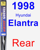 Rear Wiper Blade for 1998 Hyundai Elantra - Vision Saver