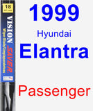 Passenger Wiper Blade for 1999 Hyundai Elantra - Vision Saver