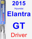 Driver Wiper Blade for 2015 Hyundai Elantra GT - Vision Saver