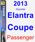 Passenger Wiper Blade for 2013 Hyundai Elantra Coupe - Vision Saver
