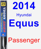 Passenger Wiper Blade for 2014 Hyundai Equus - Vision Saver