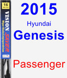 Passenger Wiper Blade for 2015 Hyundai Genesis - Vision Saver