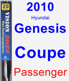 Passenger Wiper Blade for 2010 Hyundai Genesis Coupe - Vision Saver