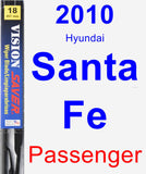 Passenger Wiper Blade for 2010 Hyundai Santa Fe - Vision Saver