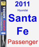 Passenger Wiper Blade for 2011 Hyundai Santa Fe - Vision Saver