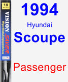 Passenger Wiper Blade for 1994 Hyundai Scoupe - Vision Saver