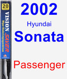 Passenger Wiper Blade for 2002 Hyundai Sonata - Vision Saver