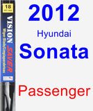 Passenger Wiper Blade for 2012 Hyundai Sonata - Vision Saver