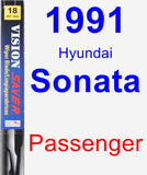 Passenger Wiper Blade for 1991 Hyundai Sonata - Vision Saver