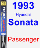 Passenger Wiper Blade for 1993 Hyundai Sonata - Vision Saver